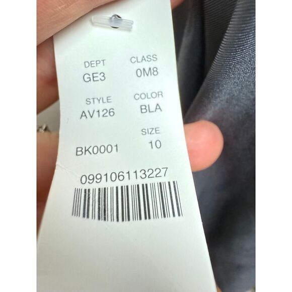 J. Crew Halter Swim Dress in Black NWT Sz. 10 - Picture 4 of 7